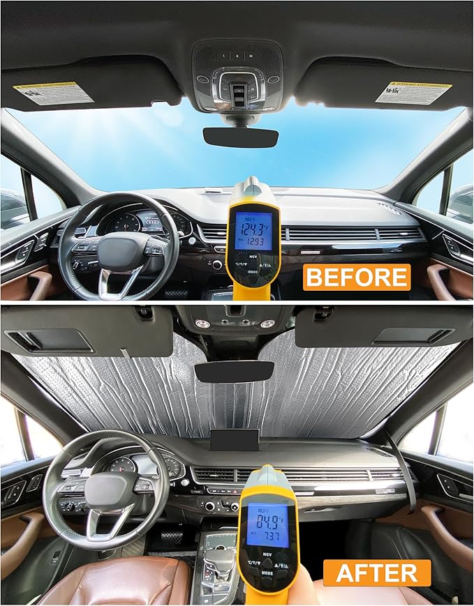 YelloPro Auto Rear Tailgate Window Sunshade Custom Fit for 2011 2012 2013 2014 2015 2016 2017 2018 2019 2020 Toyota Sienna Minivan, L, LE, SE, XLE, Limited, UV Reflector Sun Protection Accessories
