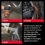 Griot's Garage Rubber Cleaner for Car Cleaning and Detailing, Works on Tires, Trims, and Moldings 11137, One Gallon