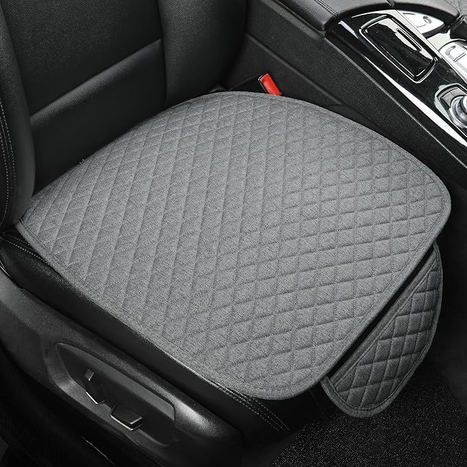 West Llama Linen Car Seat Covers,Bottom Seat Covers for Cars Include 1 Piece Front Driver Seat Pad Mat Universal Fits 90% Veh