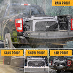 Truck Bed Cargo Bag-Waterproof Luggage Bag For Truck Bed 26 Cu. Ft Heavy-Duty PVC Truck Bed Waterproof Storage Fits Any Truck Size Dual Opening 4 Stretch Cord 2 Combination Lock (50"x40"x22")