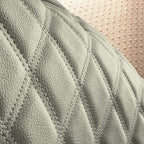 FH Group Car Seat Cushion Rear Set Beige Faux Leather Automotive Seat Cushions - Universal Fit, Rear Car Seat Cushion, Car Se