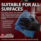 Malco Leather Conditioner for Cars - Cleans and Conditions Automotive Seats & Surfaces/Natural Moisturizers Soften, Restore a