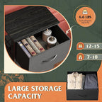 WLIVE Dresser with 4 Drawers, Fabric Storage Tower, Organizer Unit for Bedroom, Hallway, Entryway, Closets, Sturdy Steel Fram