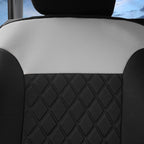 FH Group Car Seat Cover Cushion - 2 Pack Seat Covers for Cars Trucks SUV, Gray Black Car Seat Covers Neosupreme Car Seat Cush