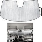 YelloPro Custom Fit Reflective Front Windshield Sunshade for 2020 2021 2022 2023 2024 2025 2026 Chevrolet Silverado 2500 3500, Regular Cab, Double Cab, Crew Cab 2Dr 4Dr [Made in USA]
