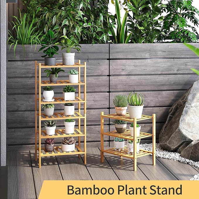 3-Tier Small Shoe Rack for Entryway, Stackable | Heavy Duty | Multi-Function, Bamboo Free Standing Shoe Racks for Bedroom Hal