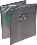 Handy Laundry 6-Pack Foldable Cube Storage Bins – Decorative Collapsible Organizer for Shelves, Closets, Underbed, Clothes, o