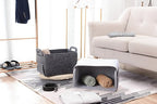 Storage Basket Felt Storage Bin Collapsible& Convenient Box Organizer with Carry Handles for Office Bedroom Closet Babies Nur