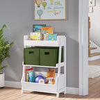 RiverRidge Folding Storage Bins with Handles Olive Cube Storage Organizer for Closet, Bedroom & Playroom - Closet Organizers 