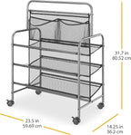 Whitmor 4-Tier Metal & Mesh Shoe Rack, Gunmetal