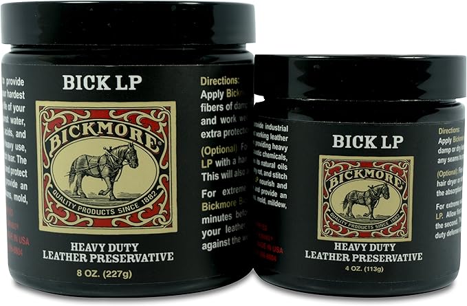 Bickmore Leather Conditioner, Scratch Repair Bick LP 4oz - Heavy Duty LP Leather Preservative | Leather Protector, Softener a