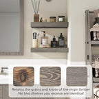 Marsmiles Floating Shelves for Wall - 36 Inch Grey Wood Floating Shelves Set of 2-36 Inch Wide x 7.7 Inch Deep x 1.6 Inch Thi