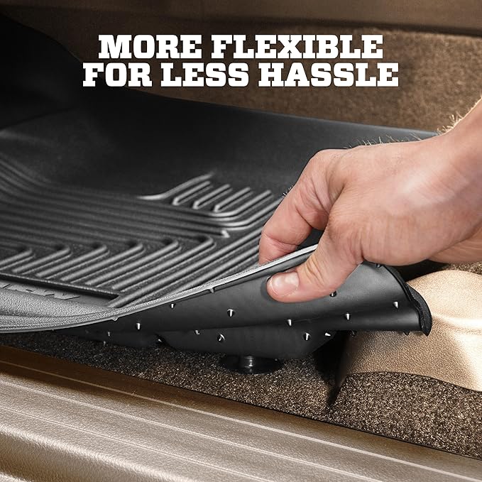 Husky Liners Weatherbeater Floor Mats | Fits 2013-2019 Ford Escape; 2013-2018 Ford C-Max | Front & 2nd Row, 3-pc Tan - 99743