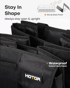 HOTOR Trunk Organizer for Car - Car Organizer, Foldable Trunk organizer for SUVs & Sedans, Sturdy Organization for Car Accesso
