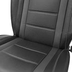 FH Group Front Set Faux Leather Car Seat Cushions - Seat Covers for Low Back Seat, Universal Fit, Airbag Compatible Seat Cove