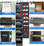 Heavy-Duty, Over The Door Shoe Organizer, Extra Large 10 Tiers, Over Door Shoe Organizer, Coated Hooks Grip Firmly Without Sc