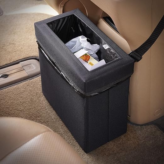 KMMOTORS Aladdin Sturdy Car Trash Can, Garbage Can, Trash Bags Included (Medium)