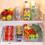 Simple Houseware Refrigerator Storage Organizer Bins, Assorted Set of 6