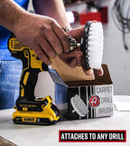 Adam's Polishes Carpet Drill Brush - A Cleaning Tool Attachment For Scrubbing/Cleaning Carpet, Upholstery, Leather Seats & Ch