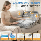 Cozy Essential Travel Vacuum Storage Bags with Rechargeable Cordless USB Pump, Space Saver Bags for Luggage, Suitcase, Carry-
