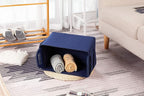 Minoisome Storage Basket Felt Storage Bin Collapsible& Convenient Box Organizer with Carry Handles for Office Bedroom Closet 