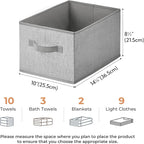 GRANNY SAYS Storage Baskets for Shelves, Closet Storage Bins with Handles, Fabric Organizers and Storage Bins, Storage Boxes 