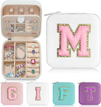Parima Gifts for Mom - Birthday Gift for Women Mom, Travel Jewelry Case, Initial Jewelry Boxes, Travel Gifts for Women Girl, 