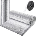 Frienda Rv Window Reflective Insulation Roll 23.6inch*15ft Double Aluminum Foil Heat Bubble Thermal Window Shade Door Cover Blackout for Garage Roof Travel Camper Skylight Shield