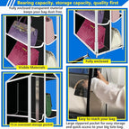 Purse Organizer for Closet, with Zippered-Dustproof, Purse Organizer, Designed for Oversized Wallets & Holds 8-16 Purses, org