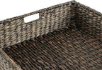 happimess BSK2015C Holden 30" Classic Costal Hand-Woven Hyacinth Wicker Under Bed Storage Basket with for Storage and Decorat