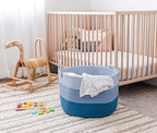 OrganiHaus Large Woven Storage Basket for Blankets and Toys 20" x 13" Inch, Rope Laundry Basket with Handles, Cushions & Pill