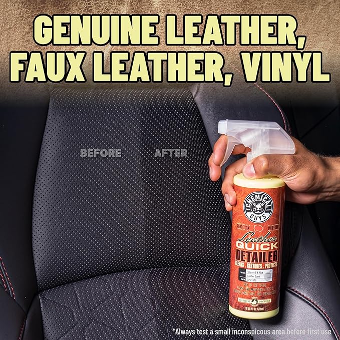 Chemical Guys Leather Quick Detailer for Car Interiors, Furniture, Apparel, Shoes, Sneakers, Boots, and More (Works on Natura