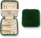 Benevolence LA Plush Velvet Jewelry Box | Travel Jewelry Case Organizer with Mirror | Featured in Oprah's Favorite Things | B