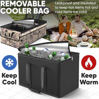 FORTEM Trunk Organizer with Cooler For SUV Car Trunk, Foldable Storage, Car Accessories for Women Men, Collapsible Bag, Perfect