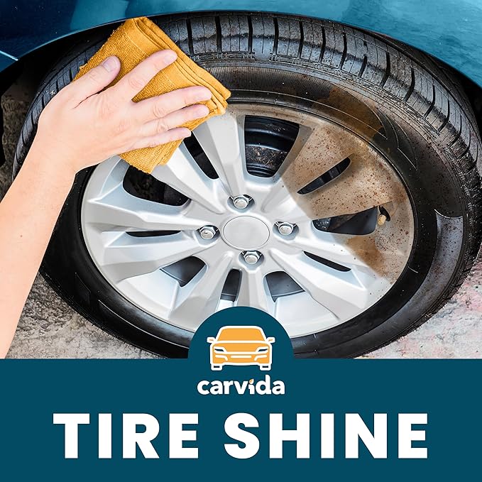 Tire Shine, Plant-based and Hydrating Cleaner for Tires, Wheels, and Automotive Surfaces, 16oz