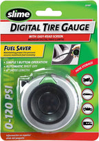 Slime 20187 Tire Pressure Gauge, Digital, Wraparound, Fits Any Size Tire Rims (0-120 Psi)