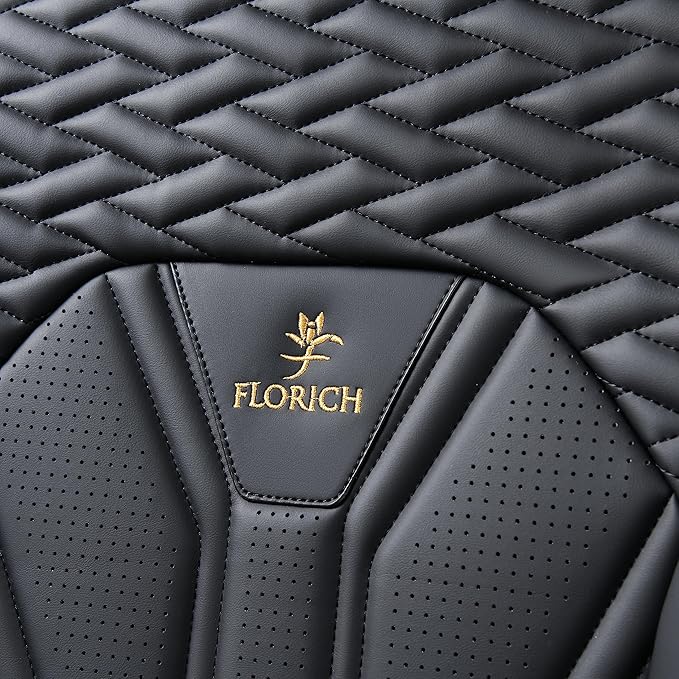 FLORICH Seat Covers for Cars, Waterproof Seat Covers, Leather Car Seat Covers 2 Pack, Universal Seat Cushion Protector for Mo