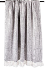 DII 100% Cotton Basket Weave Throw for Indoor/Outdoor Use Camping Bbq's Beaches Everyday Blanket, 50 x 60, Woven Stripe