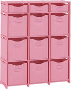 Cube Storage Organizer with Storage Bins Included - The Perfect Closet Organizers and Storage Solution. Includes 12 Storage C
