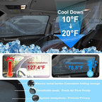 Front Side Half Window Shade Foldable Custom Fit for Hon-da Pilot SUV 2025 2026 Car Window Shades for Side Window Sun Shade UV Protection Heat Insulation for Camping Sleeping 6PCS