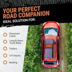 Truck Bed Cargo Net – 4 x 6 Foot, Heavy-Duty Elastic Mesh with 12 Black Clips and Storage Bag for Pickup for Cargo Netting, Securing Loads in Trailers, SUVs & Roof Racks