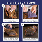 Rhino Wax - Baseball Glove Oil 8 oz (Not Made in China) - Softens & Hydrates Leather Fibers - Improves Ball Gloves Flexibilit