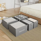 6-Shelves Hanging Closet Organizer with 5 Different Drawers, Foldable Closet Organizers and Storage for Wardrobe, Closet& RV,