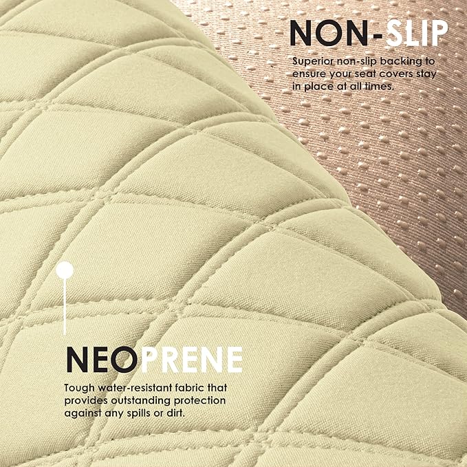 FH Group Car Seat Cushion Neosupreme Automotive Seat Cushions - Universal Fit, Rear Car Seat Cushion, Car Seat Cushions With 