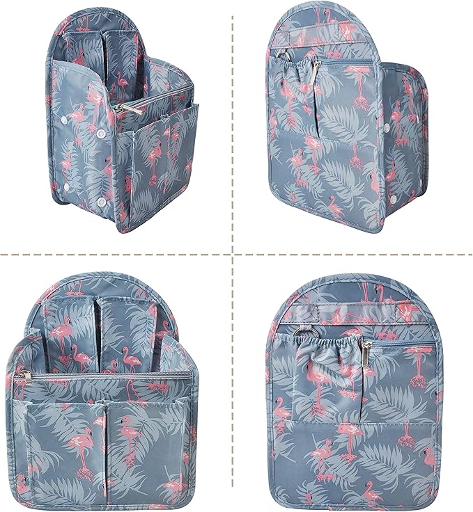 Vercord Backpack Organizer Insert Liner Hanging Travel Bag in Bag with Many Pockets