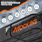 Mockins 85"x24"x4" Extendable Skinny Roof Rack Cargo Carrier w/ 20 CuFt Soft-Shell Rooftop Cargo Bag for Top of Car | 250 Lbs Cap Weatherproof Narrow Car Top Carrier Set w/Straps, Lock, & Carry Case