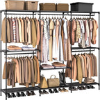 CASAMAYA Clothes Rack, Portable Closet, 80.7 Inch Extra Large Capacity Wardrobe Closet, Clothes Storage Organizer with Shelve