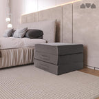 Milliard Trifold Mattress, Single Size, 6 inch, Portable Foldable Mattress with Memory Foam & Washable Cover, Tri-Folding Flo