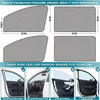 ZATOOTO Car Window Shade for Baby Car Sun Shade Side Window Breathable Mesh Sun Blocker for UV & Heat Glare Free Universal for Most Cars Easy Magnetic Installation Perfect for Camping Travel Napping