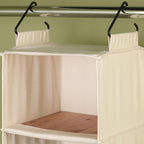 Household Essentials Cedarline 6-Shelf Hanging Closet Organizer, Heavy-Duty Cotton Canvas, Breathable, Versatile, Compact, Pe